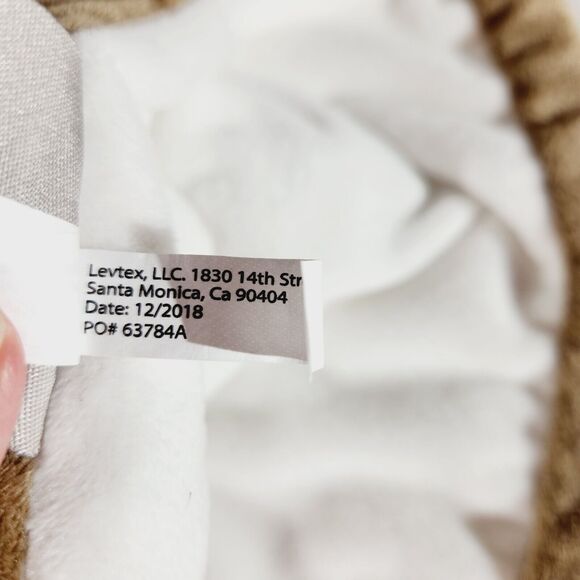 Levtex Deer Baby Security Blanket Lovey Brown White 11in 2018 Antlers Soft Toy - Picture 9 of 10